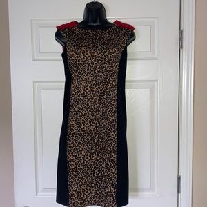 Multi Leapard Print Dress